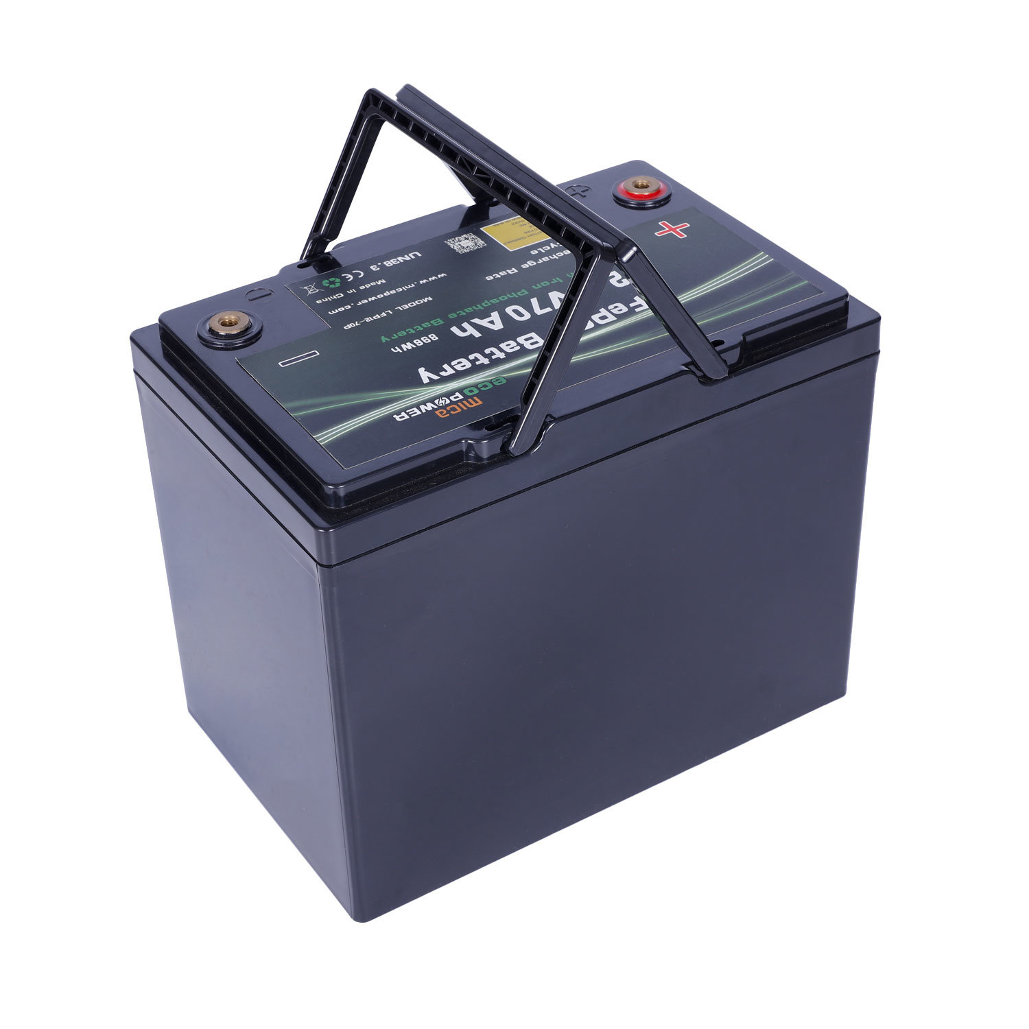LFP12-70p Mica LiFePO4 Battery Storage Lithium Battery Rechargeabl 12V 70ah LiFePO4 Battery