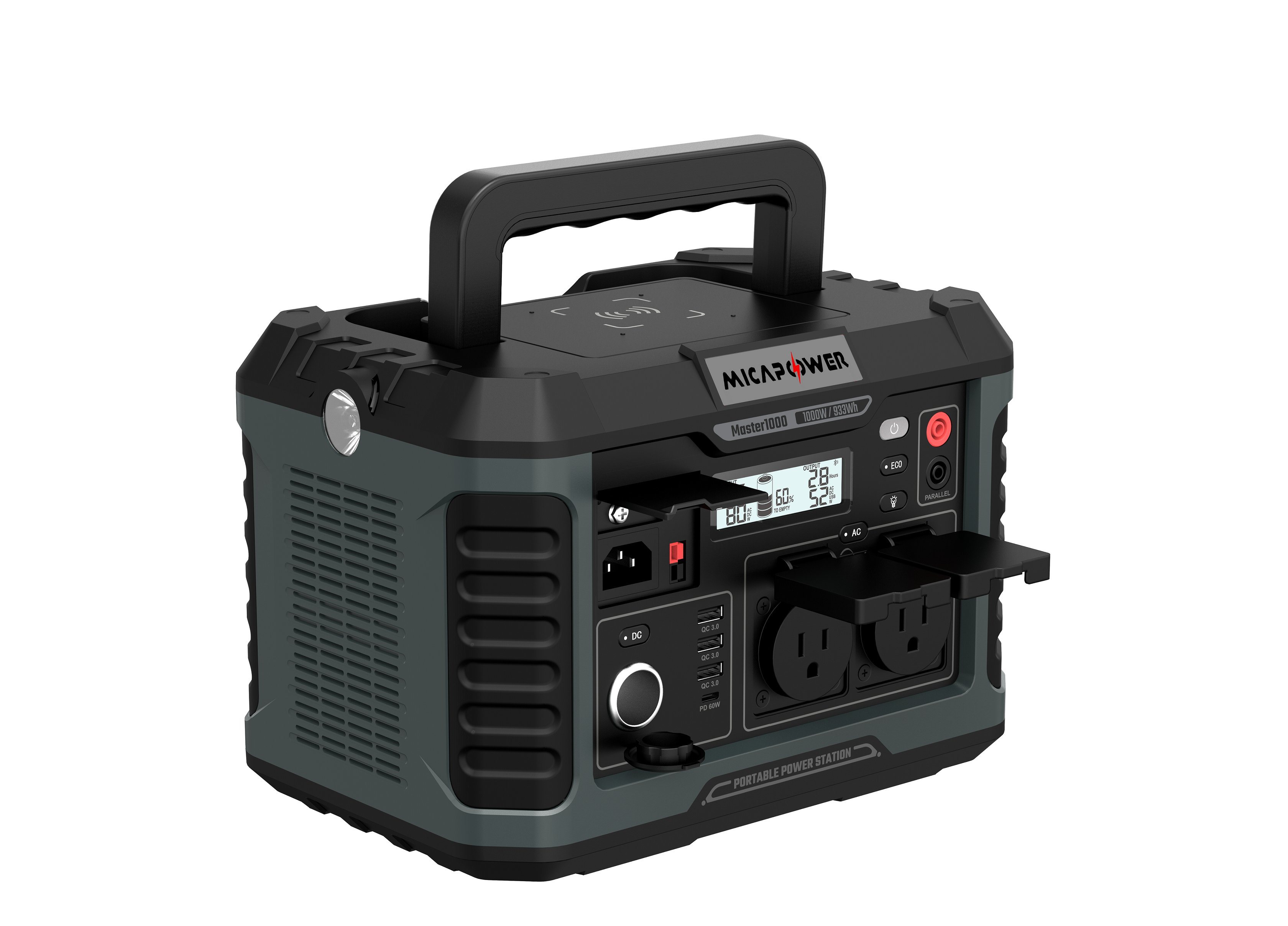 Energy Storage/Solar Generator with AC, DC, USB Charging Portable Power Station for Home Camping Outdoor Life and Emergency Situations