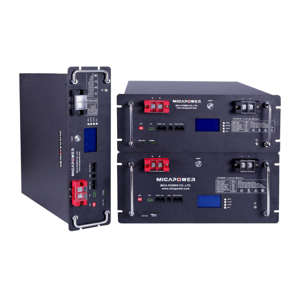 Mica 51.2V 100ah Lithium Ion Batteries Solar Energy Storage Battery Deep Cycle Solar Energy Storage