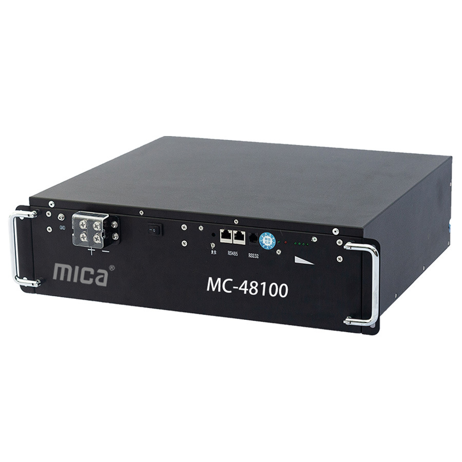Mica Lithium Ion Phosphate Energy Storage 48V 100ah 200ah Rack Mount Battery with Built in BMS