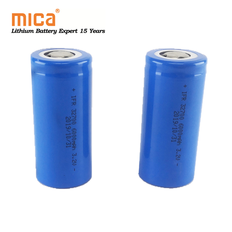 Factory Direct Cycle A Grade LFP 32700 3.2V 6000mAh 6ah LiFePO4 Battery Cell for Solar LED Light/Power Tools 3.7V 21700 Liion Battery