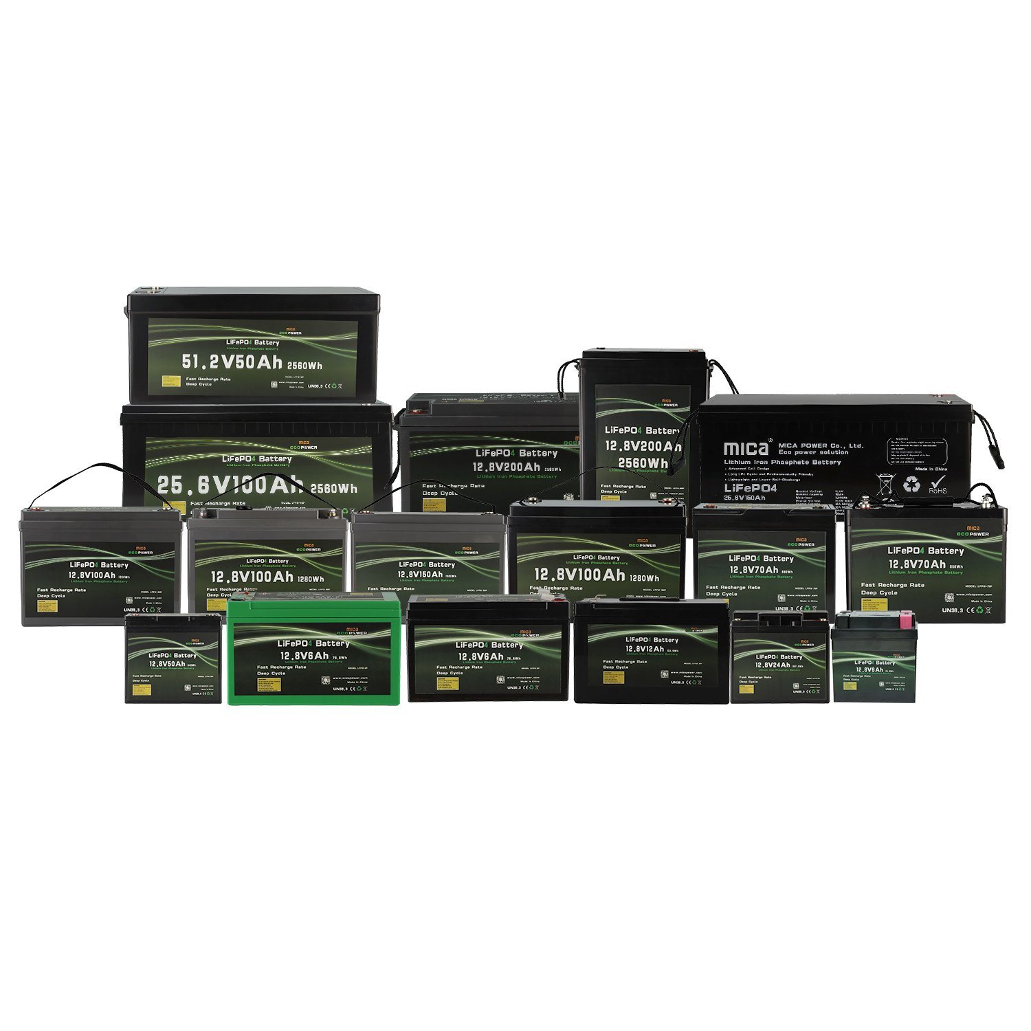 High Quality LFP4 12V 200ah LiFePO4 Battery for Golf Carts with CE Un38.3 MSDS