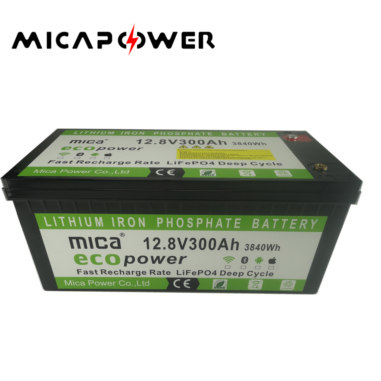 Factory Direct Deep Cycle Rechargeable Solar Storage LiFePO4 Battery 12V 100ah 200ah 300ah 400ah for Storage, RV, Boat, Marine UPS