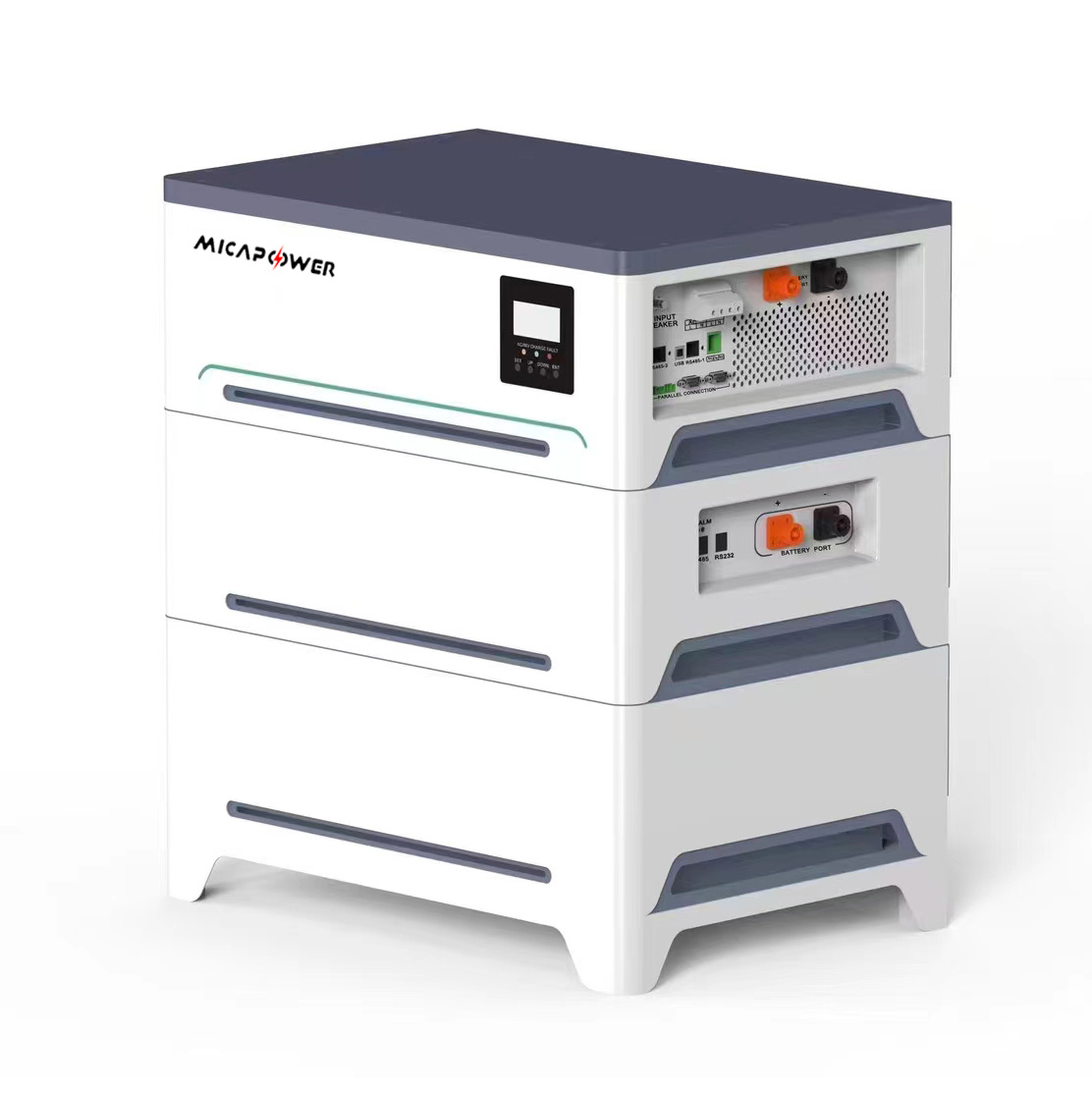 Home Solar Energy Storage Stackable Hybrid off Grid System 10kwh Lithium Storage Battery