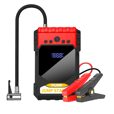 Cold Environment 12V 1000A Portable Car Booster Flashlight Inflator Pump Multifunction Jump Starter
