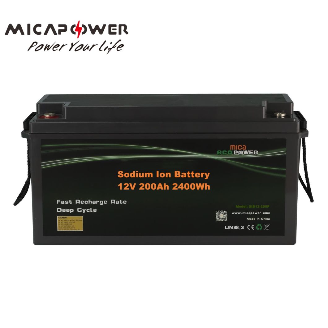 ISO CB Factory Price 200ah 12V 2.4kwh Sodium Ion Battery Rechargeable Solar PV RV Storage Battery Na-Ion Battery Pack