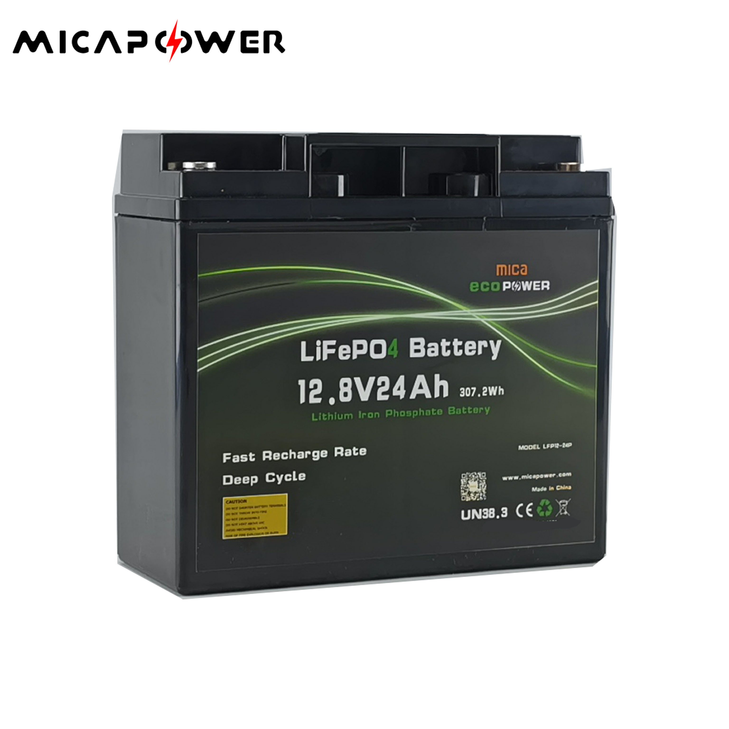 Mica 12V 12.8V 17ah 18ah 20ah 24ah 30ah Batterypack LiFePO4 Start Batteries for Car/Automobile/Truck Sports/Racing