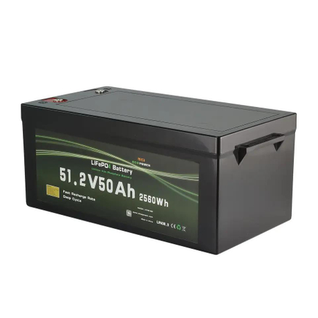 Mica LiFePO4 5 Years Warranty 51.2V 50ah LiFePO4 Battery Forf EV Solar Lithium Battery