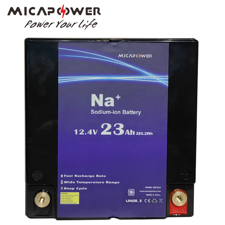 Mica 12V 23ah Sodium Ion Na Battery Pack for Deep Cycle Applications RV Boat UPS Solar Battery