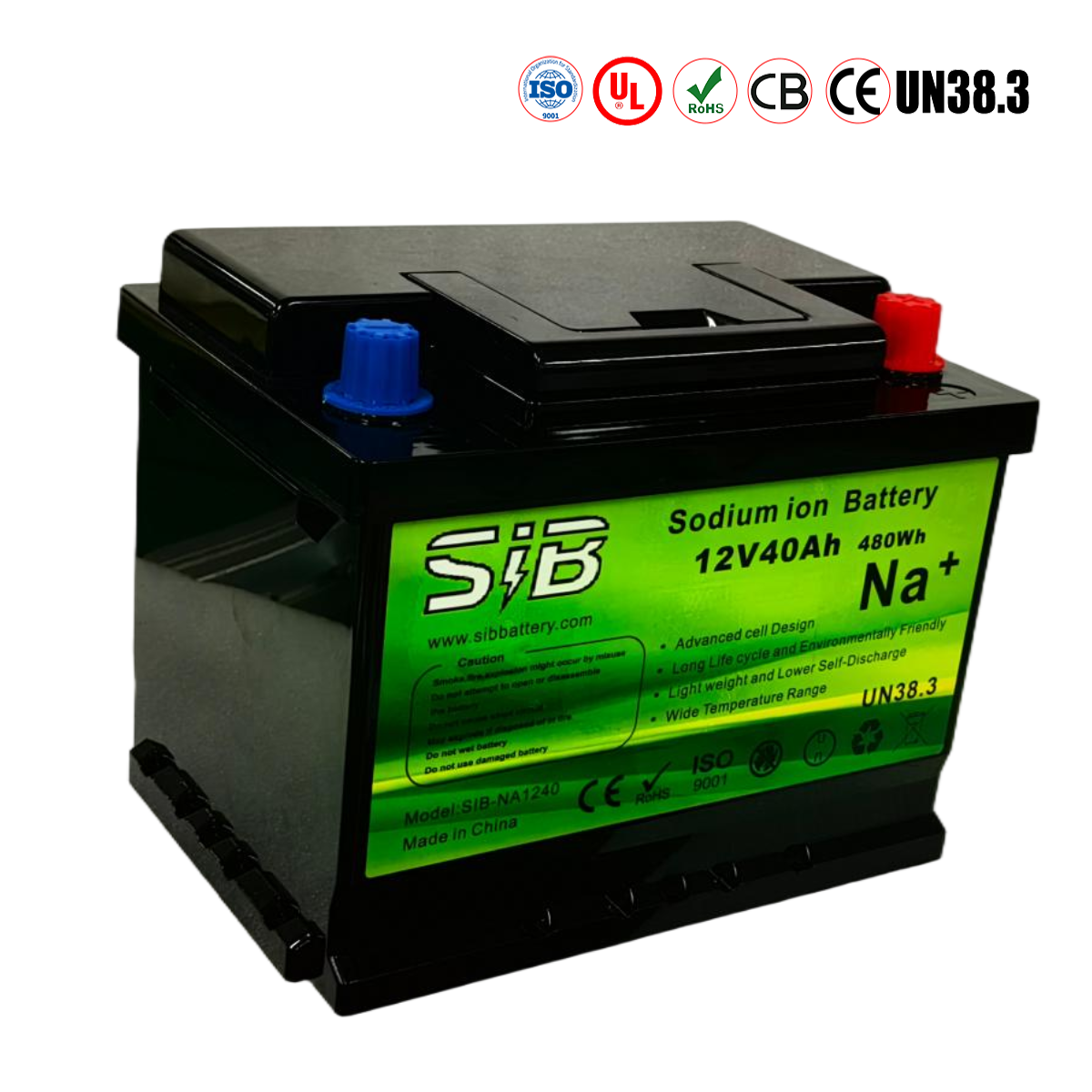 MICA POWER 12V 40Ah Auto Na+ Battery for Car/Boat/Car Starting Sodium ion Battery