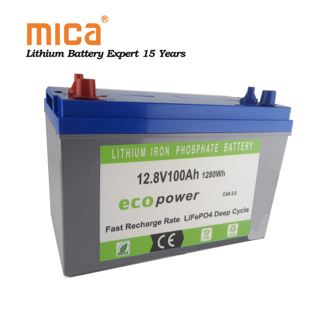 12.8V Lithium Ion Battery Pack 12V 100ah Solar Energy Storage 5kwh LiFePO4 Battery Pack