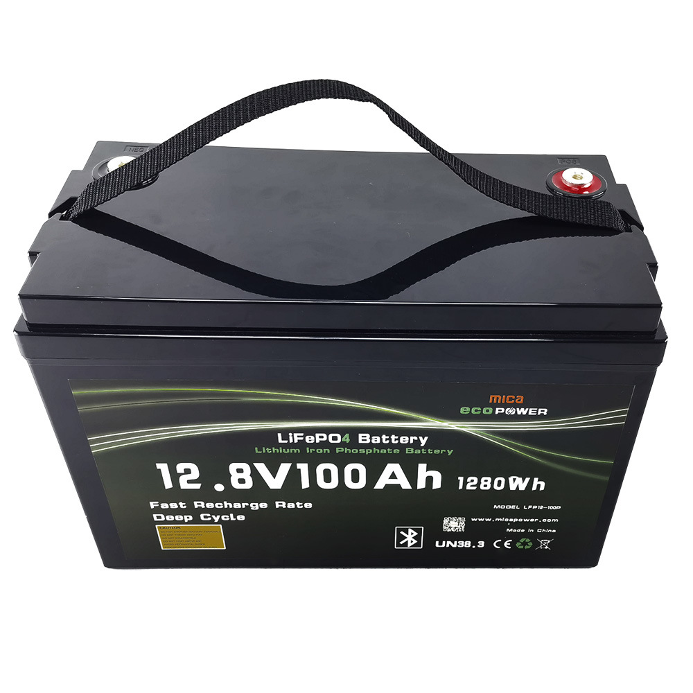 Factory ISO9001 12V 100ah LiFePO4 Deep Cycle Battery LiFePO4 Battery 12V for Solar Energy Storage UPS PV RV System with CE BMS Bluetooth