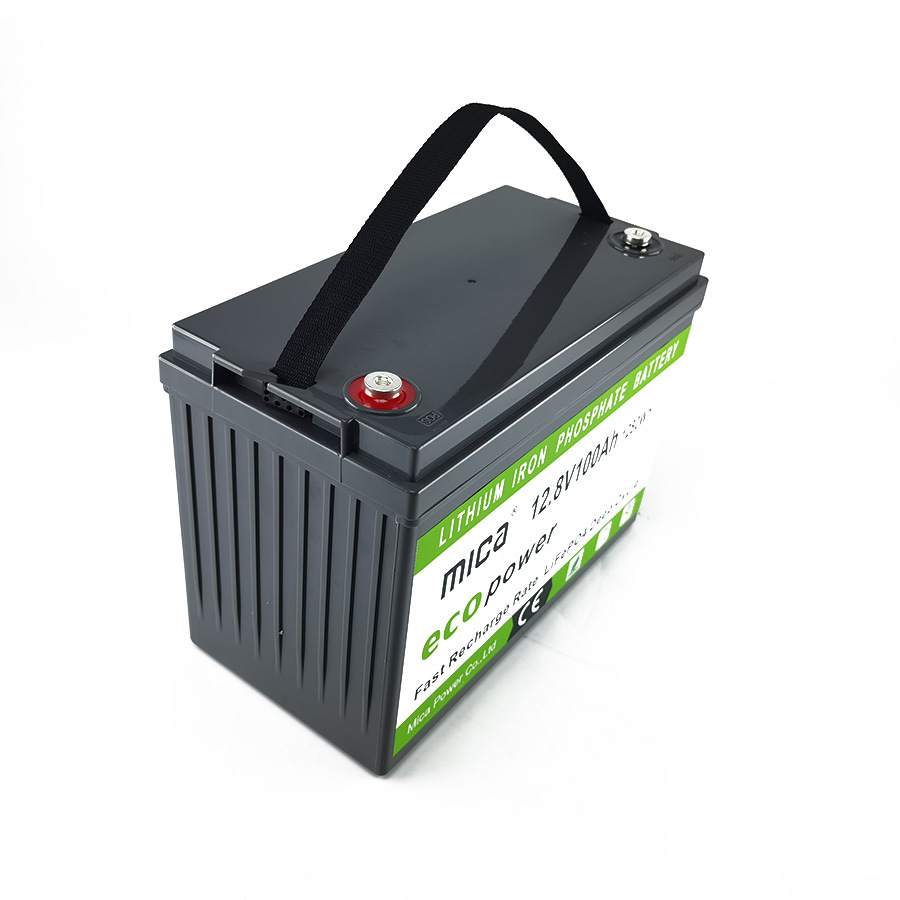 Deep Cycles 12.8V 12V LiFePO4 Battery 100ah with LCD Rechargeable Lithium Battery for Solar System Solar Street Light with CE Un38.3 MSDS Reports