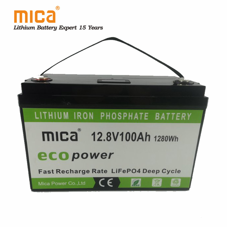 LiFePO4 Lithium Iron Phosphate Battery Pack 12V 100ah with BMS for Solar System RV Electric Car Yacht Motorhomes