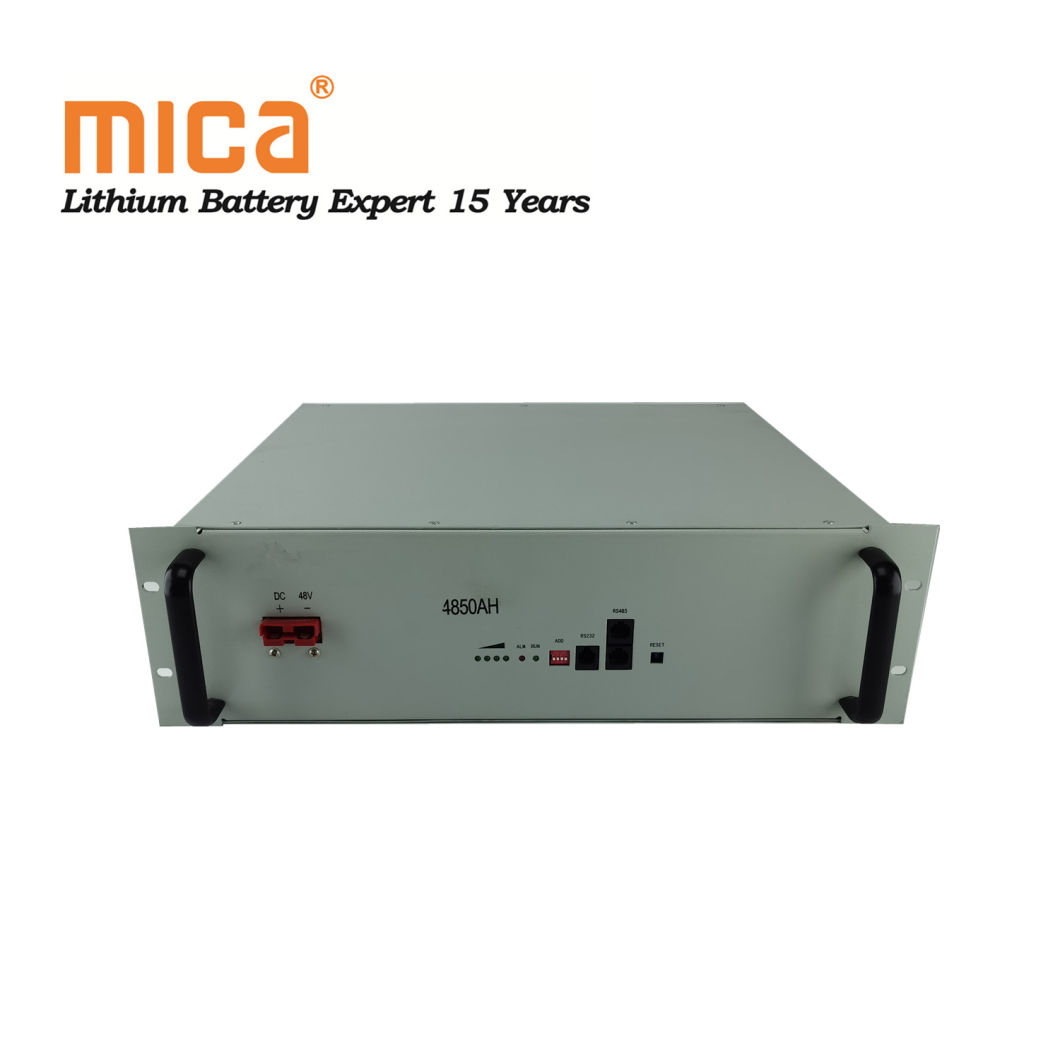 20 Years Life 48V 50ah 3u 4u Lithium LiFePO4 Battery for 19" Rack Telecom UPS Energy Storage System Data Center Battery Pack