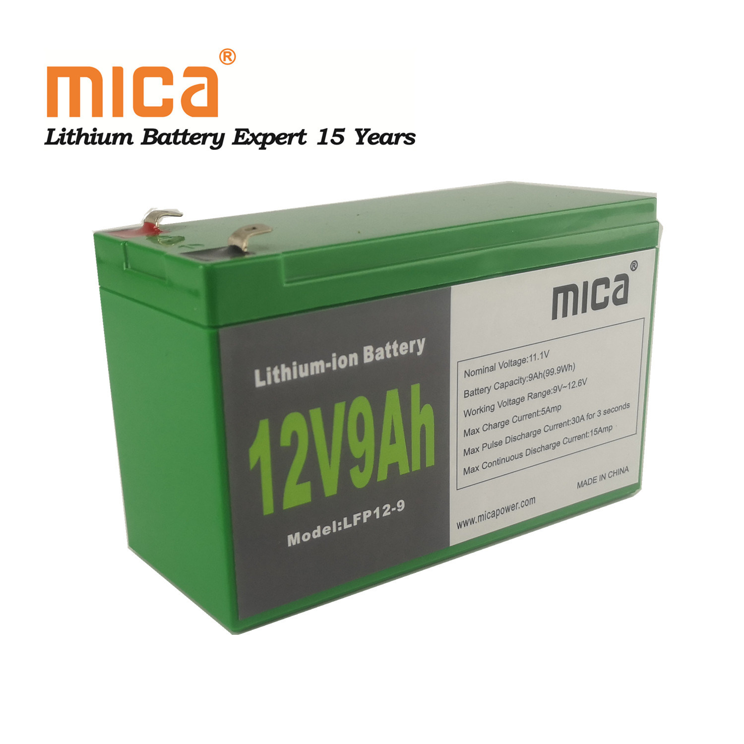 LiFePO4 BMS Battery 12V 7ah 9ah to Replace VRLA AGM SLA Battery 18650 Lithium Iron Battery for Electric Toys