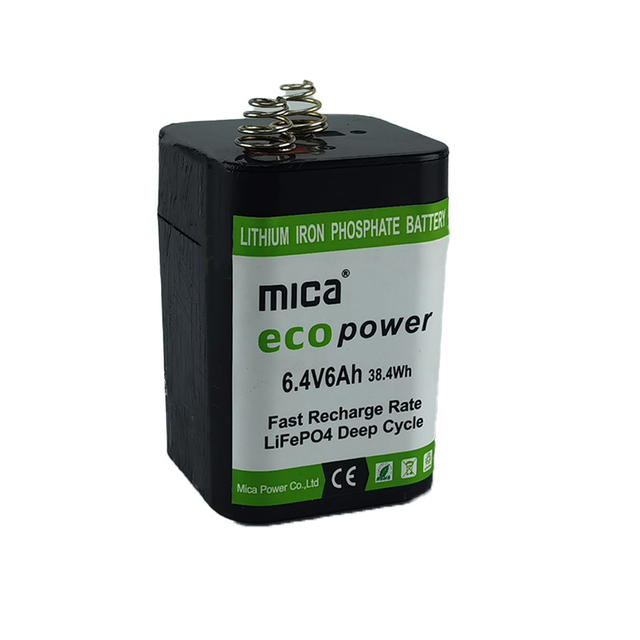 ISO9001 Factory CE RoHS 32700 6.4V 6ah LiFePO4 Battery 6 Volt 6ah Lithium Batteries LED Lamp Light 4r25 Lithium Ion Battery