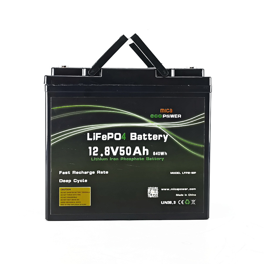 Deep Cycle Rechargeable 12V 50ah Lithium Iron Phosphate LiFePO4 Battery for Solar Energy System Street Light Marine Boat RV Camper LED with CE Un38.3 MSDS