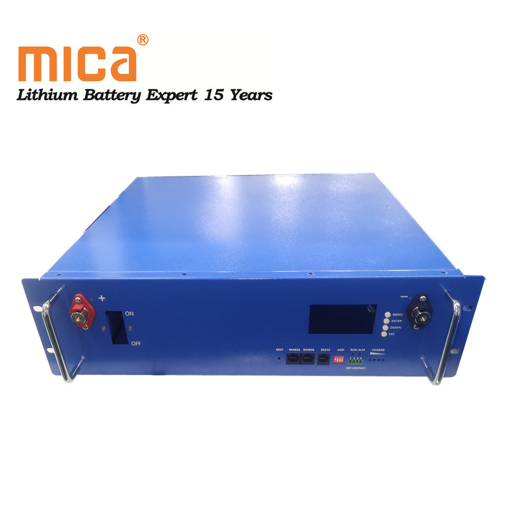 CE/RoHS/Un38.3 LiFePO4 Battery 48V 50ah Prismatic Lithium Battery 3u Rack Energy Storage Battery