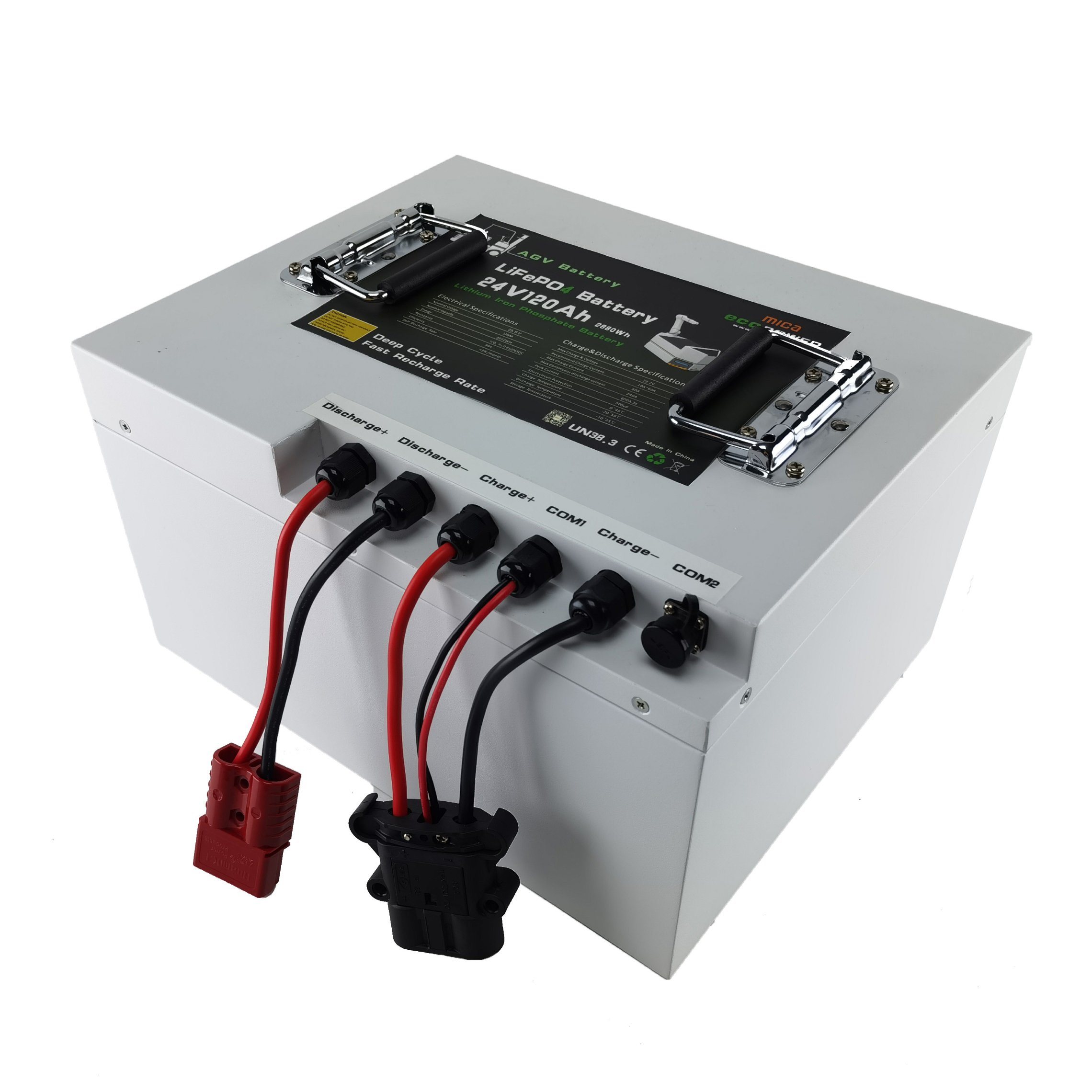 Agv Lithium Battery 24V 120ah 3kwh High Energy Output LFP Solar Lithium Ion Battery Pack