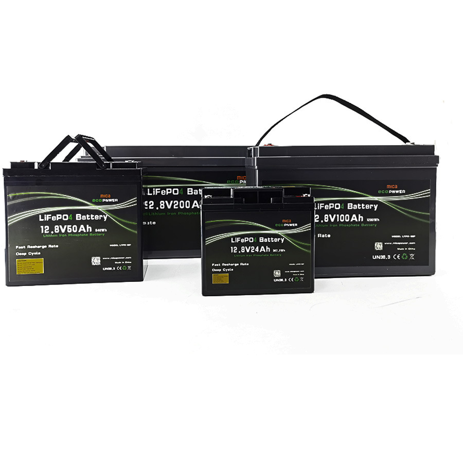 Grade a Battery Cell 12.8V 12V 50ah LiFePO4 Battery Pack Lithium Battery with BMS LCD Display for Solar Energy Storage