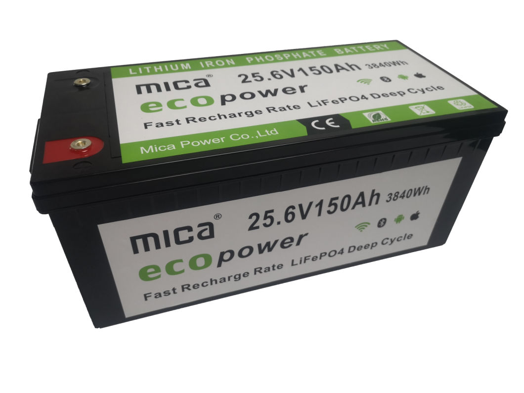 LFP 24V 150ah Mica LiFePO4 Lithium Ion Battery Pack with 6000 Cycles for Solar System