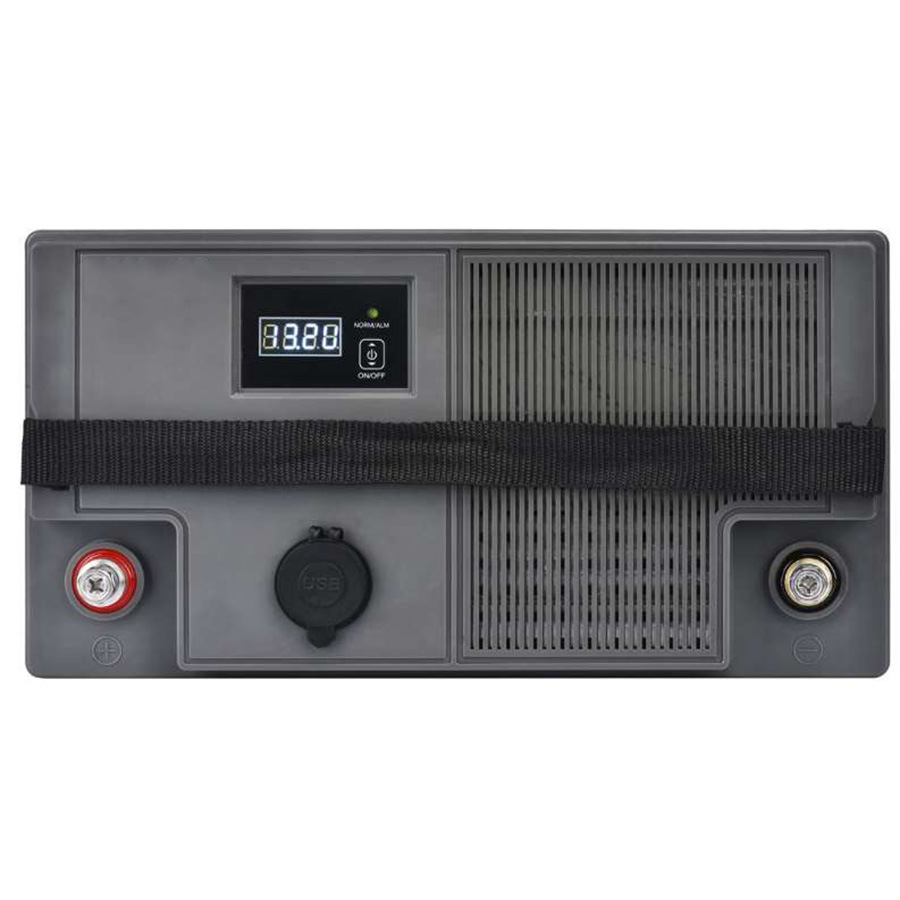 Deep Cycle 12V 100ah LiFePO4 Battery Lithium Ion Battery Bluetooth with LCD Dual USB Power Station with BMS for Camper Caravan Boat