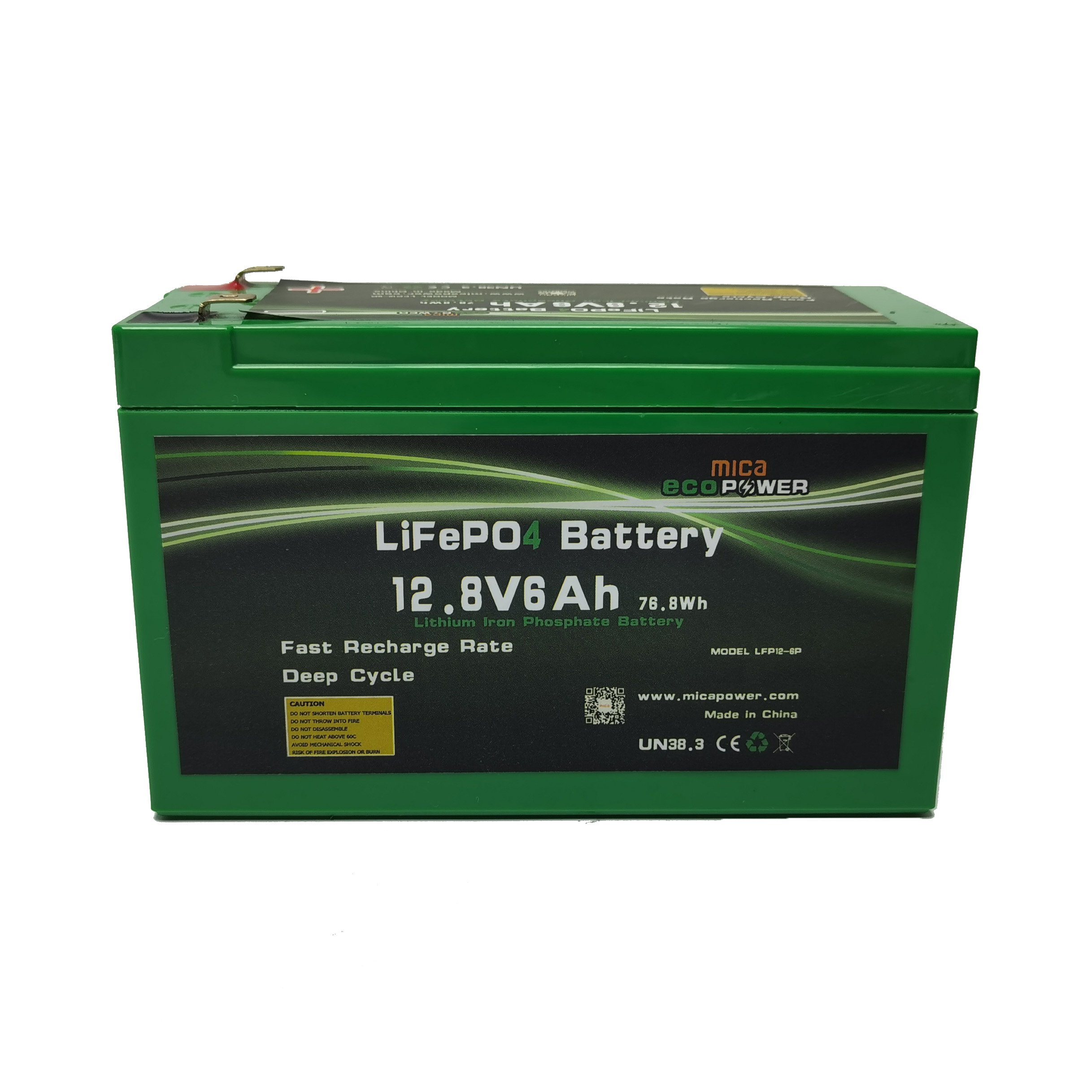 LiFePO4 Battery Pack 12V 6ah Lithium Ion Battery Solar Street Light CCTV Sprayer Power Battery Pack