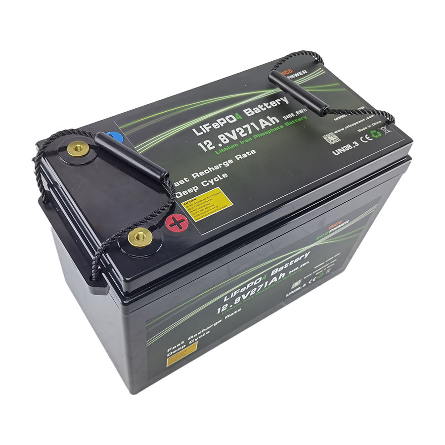 Factory Price 12V 271ah LiFePO4 Battery Lithium Ion Battery Rechargeable Solar Battery for Solar Energy System PV RV System with UL CE Un38.3