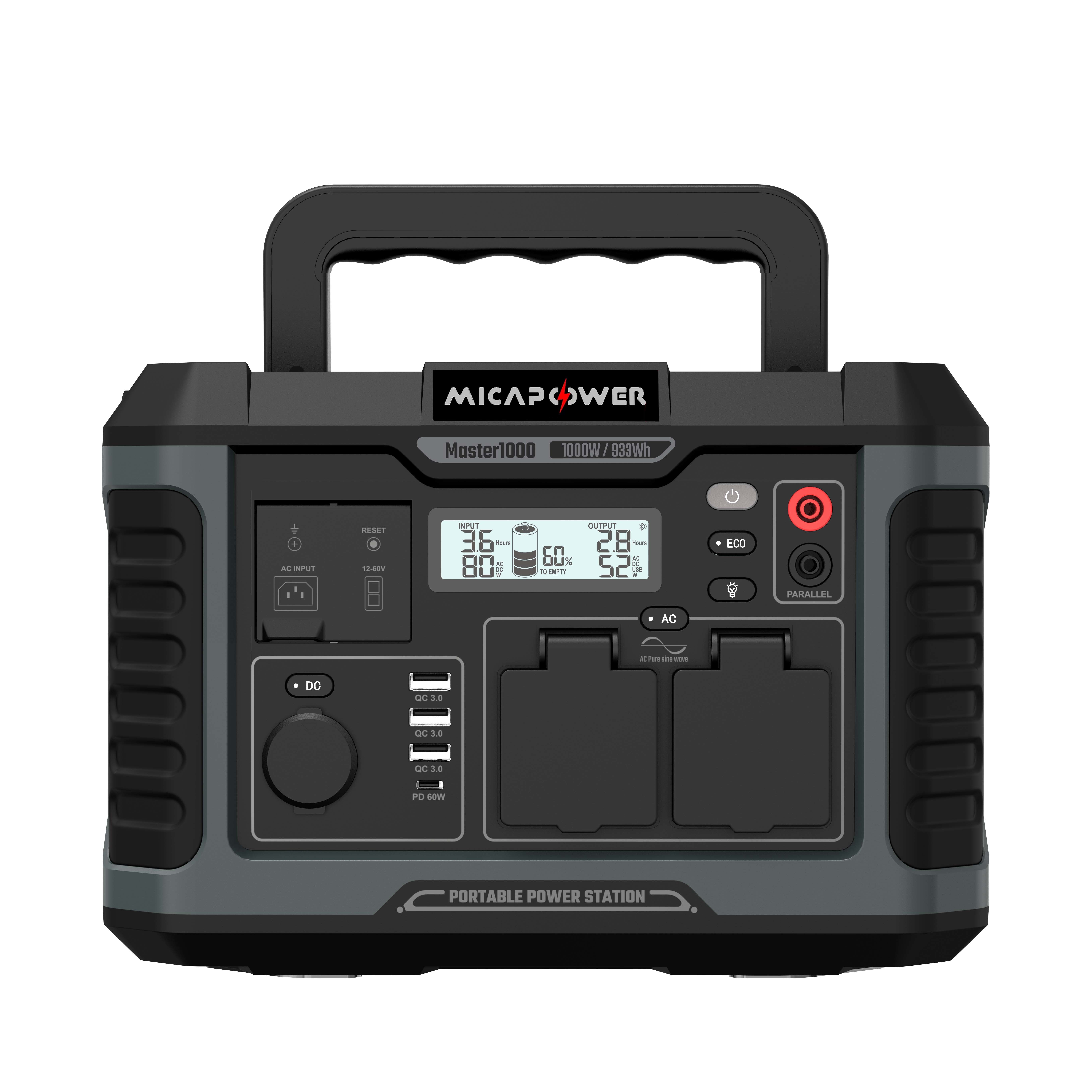 Solar Generator 500W 1000W Lithium Battery off Grid Mini Camping Power Station