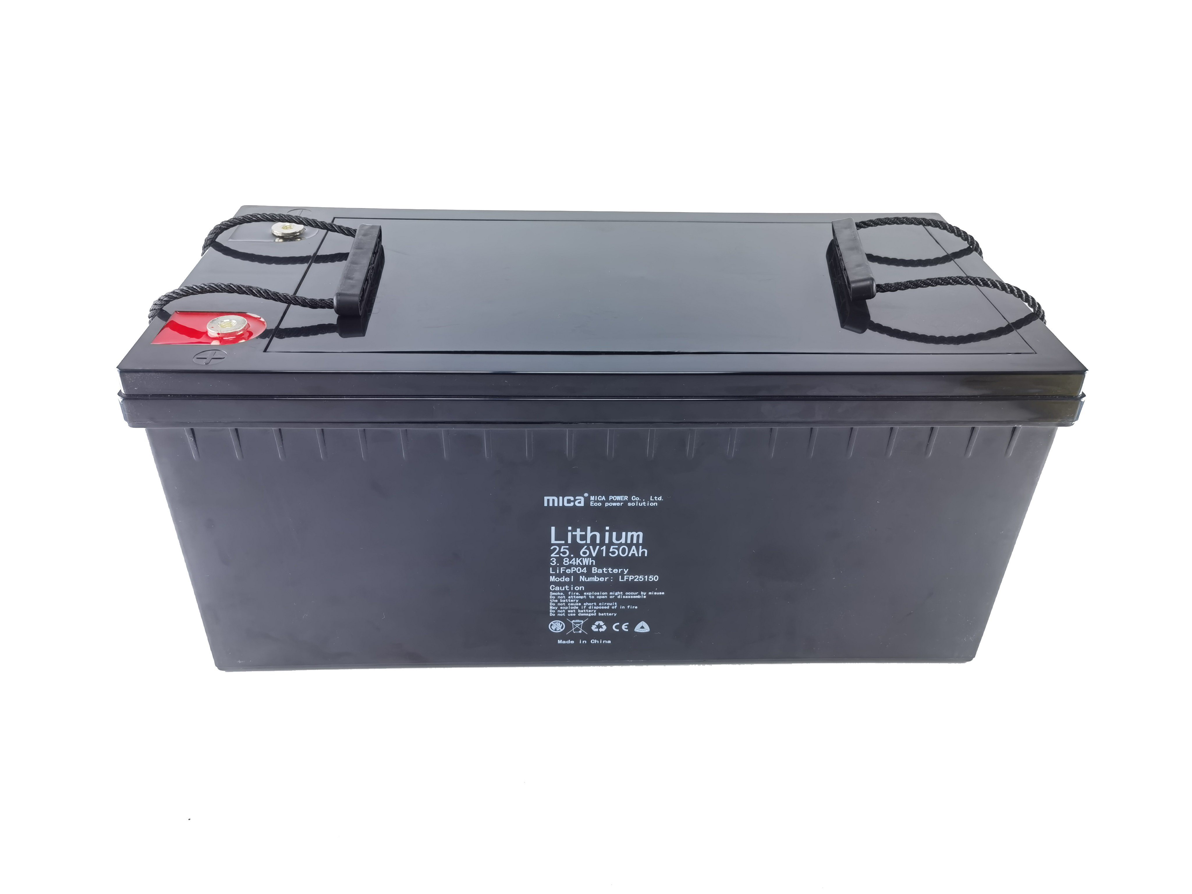 High Energy Density LFP LiFePO4 12V/24V 150ah Solar RV Rechargeable Battery Monitor Battery with BMS