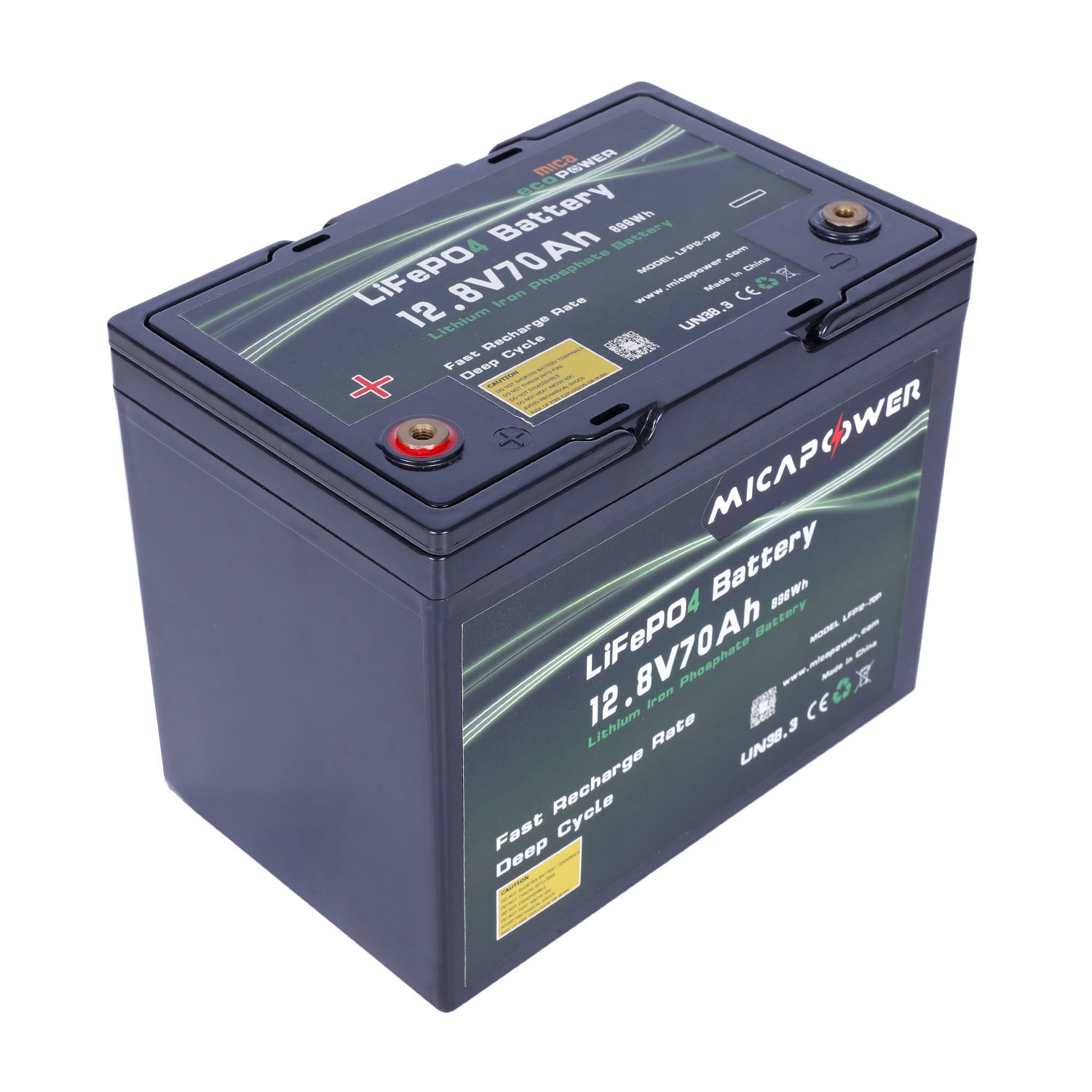 LFP12-70p Mica LiFePO4 Battery Storage Lithium Battery Rechargeabl 12V 70ah LiFePO4 Battery