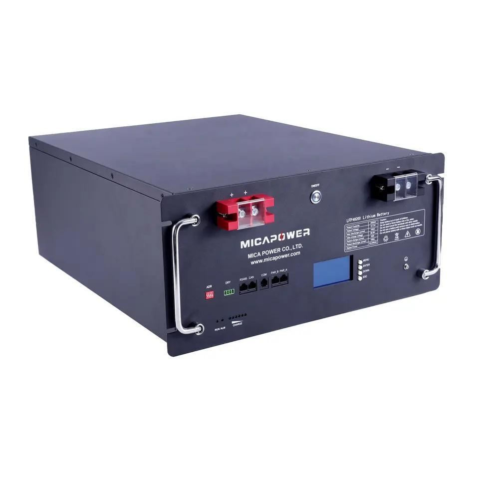 Mica 51.2V 100ah Lithium Ion Batteries Solar Energy Storage Battery Deep Cycle Solar Energy Storage