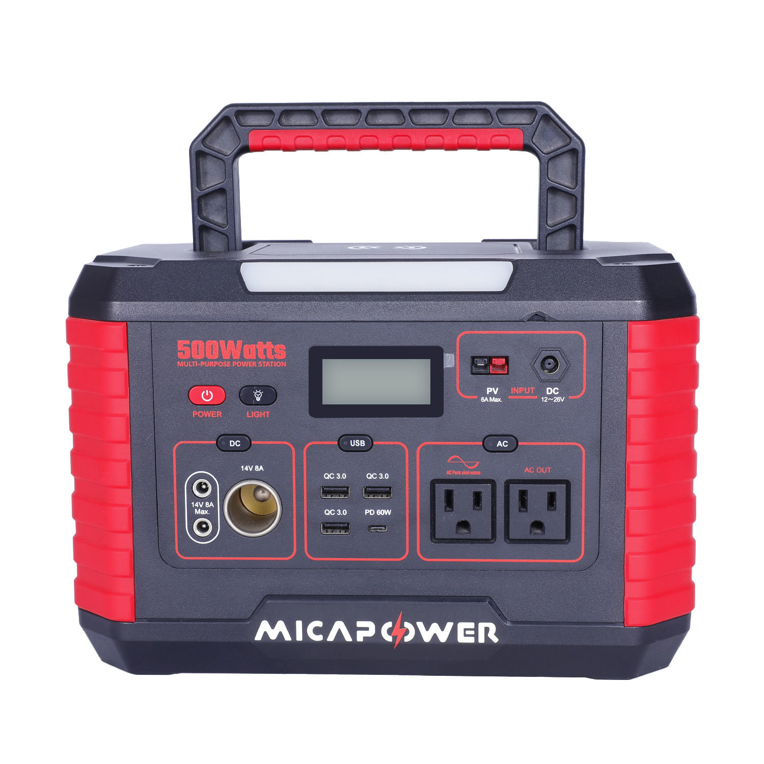 Professional As500 600W 1000W 2400W 1200W Portable Power Station for Car LiFePO4 Battery Solar Energy Outdoor Household Camping