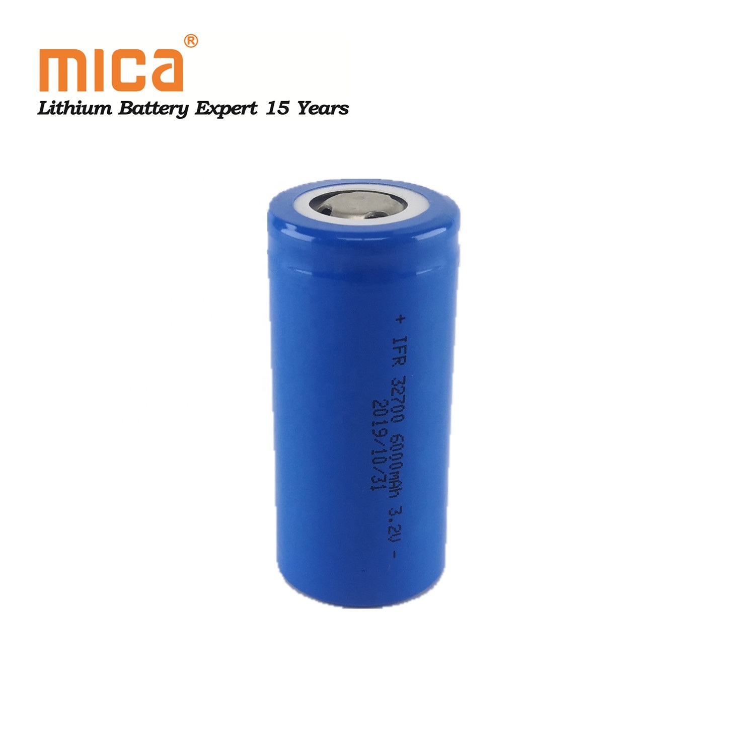 Factory Direct Cycle A Grade LFP 32700 3.2V 6000mAh 6ah LiFePO4 Battery Cell for Solar LED Light/Power Tools 3.7V 21700 Liion Battery