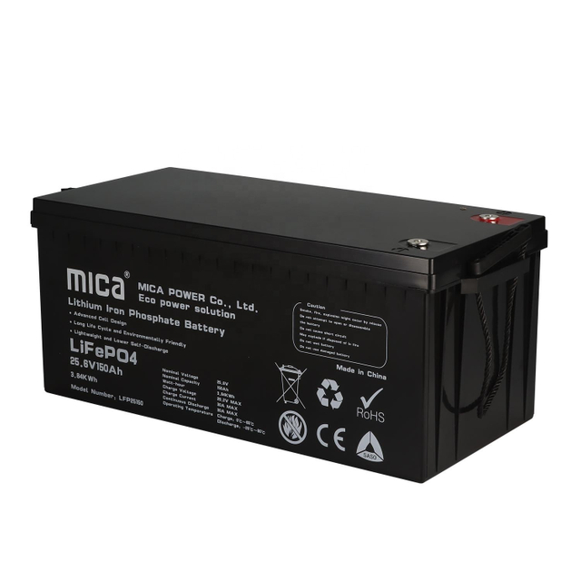 OEM ODM Available 24V 25.6V 150ah Lithium Phosphate Battery Batterie for Truck Camping Car Boat Solar System PV RV