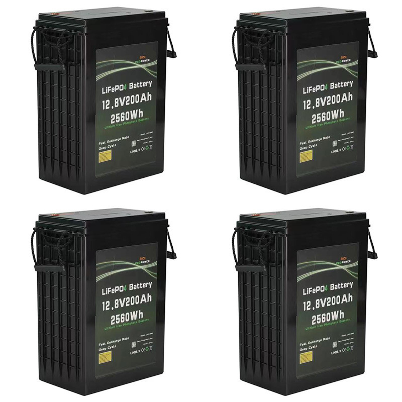 Mica 200ah 12V 100ah 300ah Solar Storage Lithium Phosphate Battery for PV RV Bateria LiFePO4 Battery Pack for Solar/Golf Cart