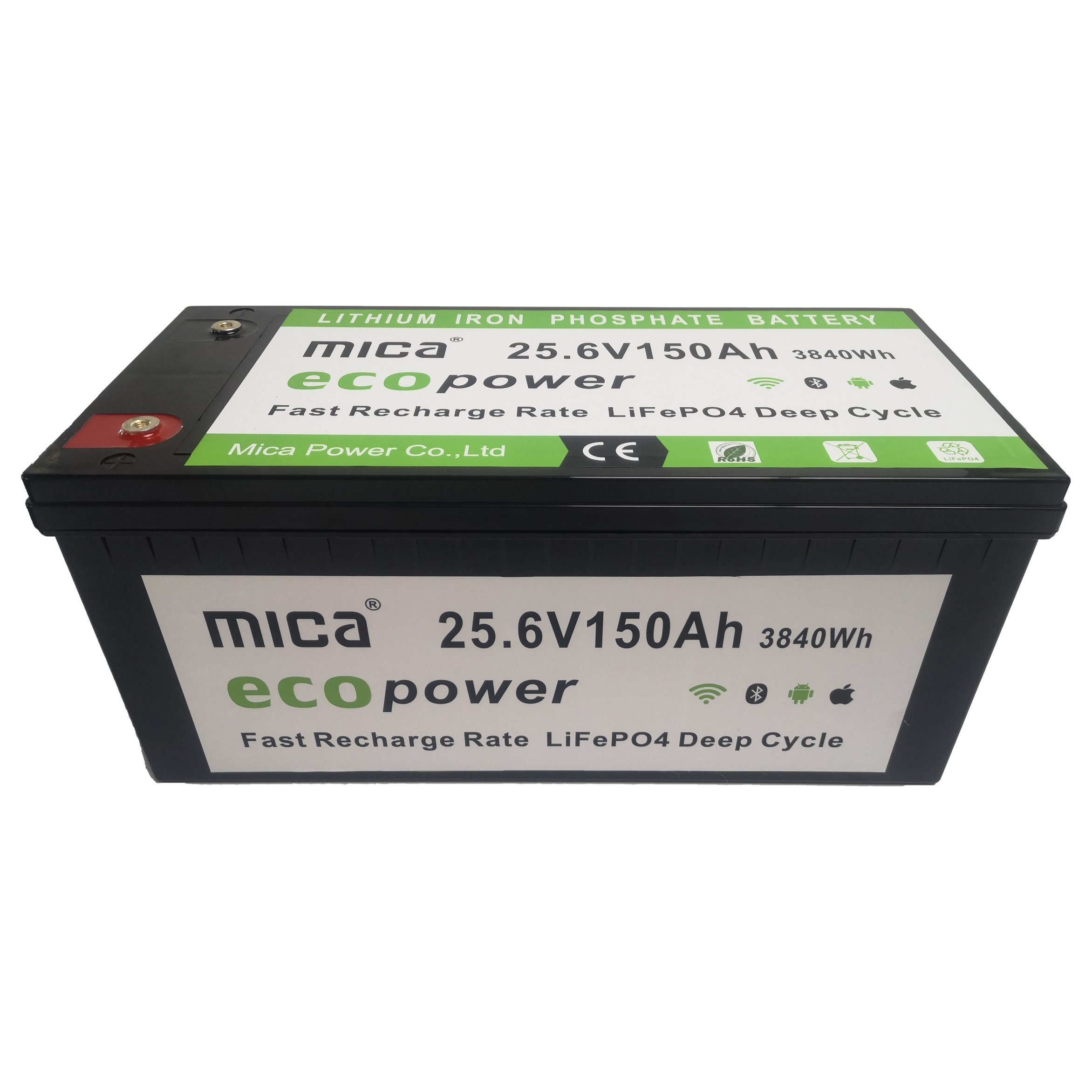 Liththium Ion Battery Pack 25.6V 24V150ah Rechargeable LiFePO4 Battery for Solar Energy Storage System