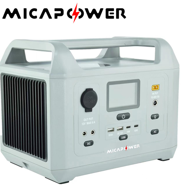 600W White/Grey/Green Customize Logo Portable Power Station Wireless Charging Ouput Solar Panel Input