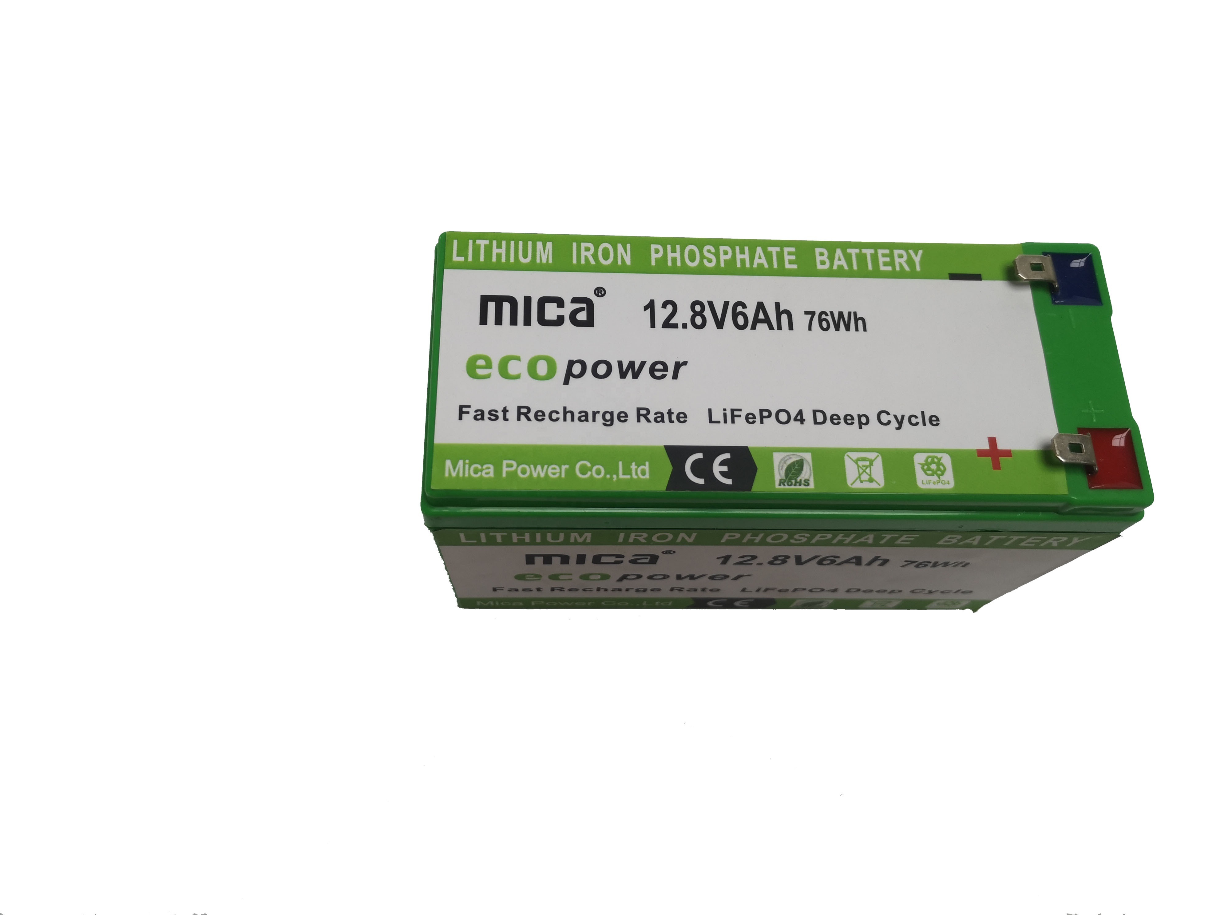 Factory Wholesale 12V 12.8V 6ah Lithium-Ion Fast Recharge Rate Deep Cycle 76wh Battery Pack Li-ion Battery Supplier of Lithium Battery with Un38.3 Report