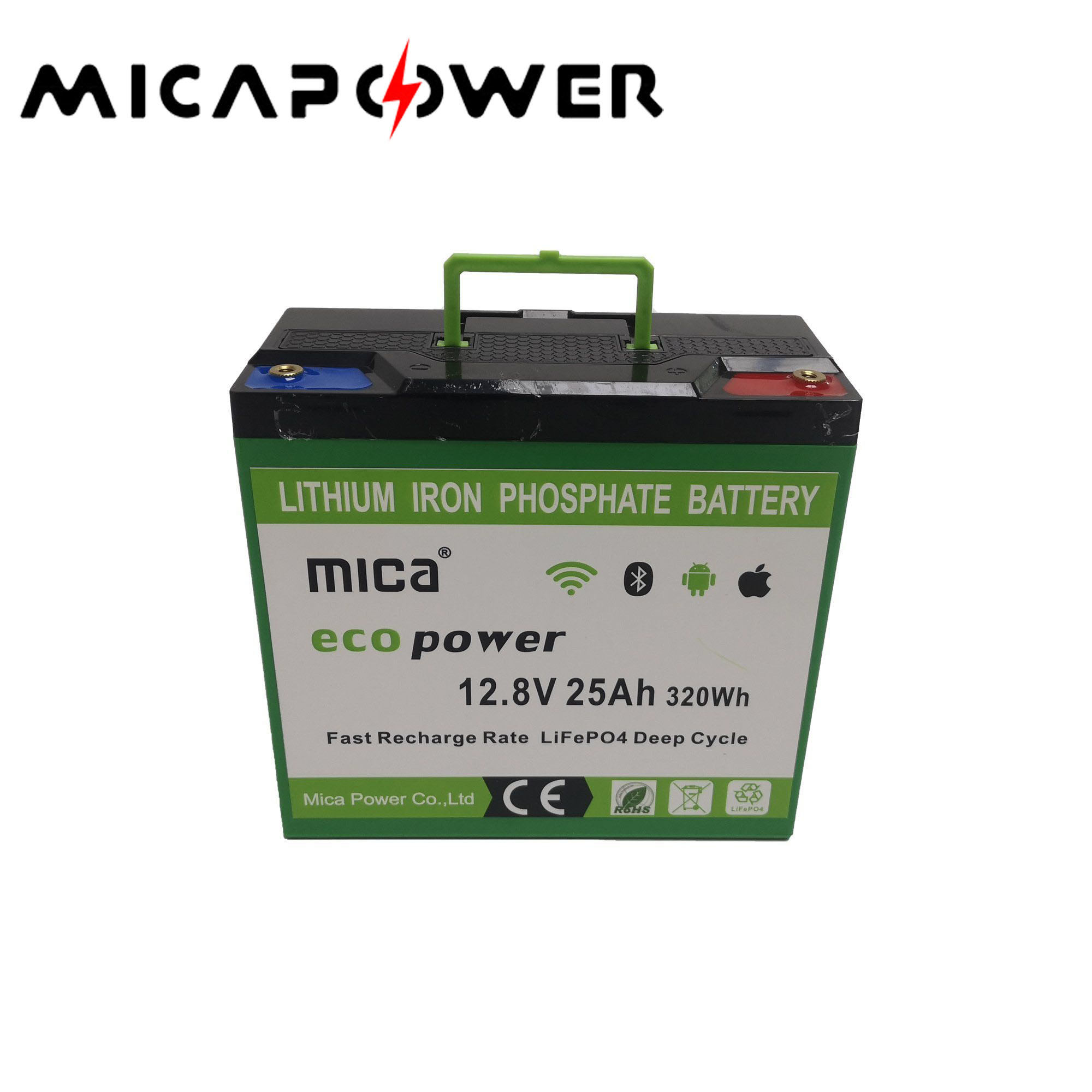 Mica High Safety LiFePO4 Battery 12V 25ah Lithium-Ion Lead Acid Replacement Battery Electrical Vehicle/Motorcycles Li-ion Battery
