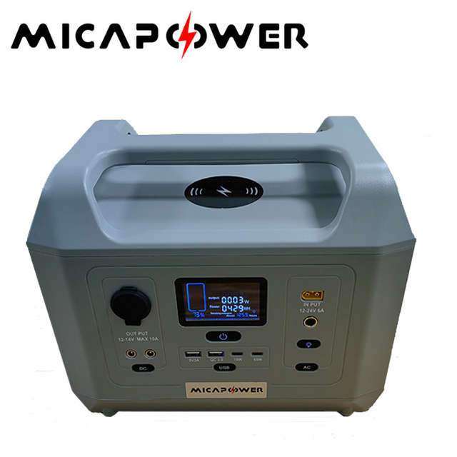 Mica 600W 1000W/2000W/3000W LiFePO4 Customize Design LiFePO4 Li-ion Battery Pure Sine AC Output Portable Power Station for Outdoor