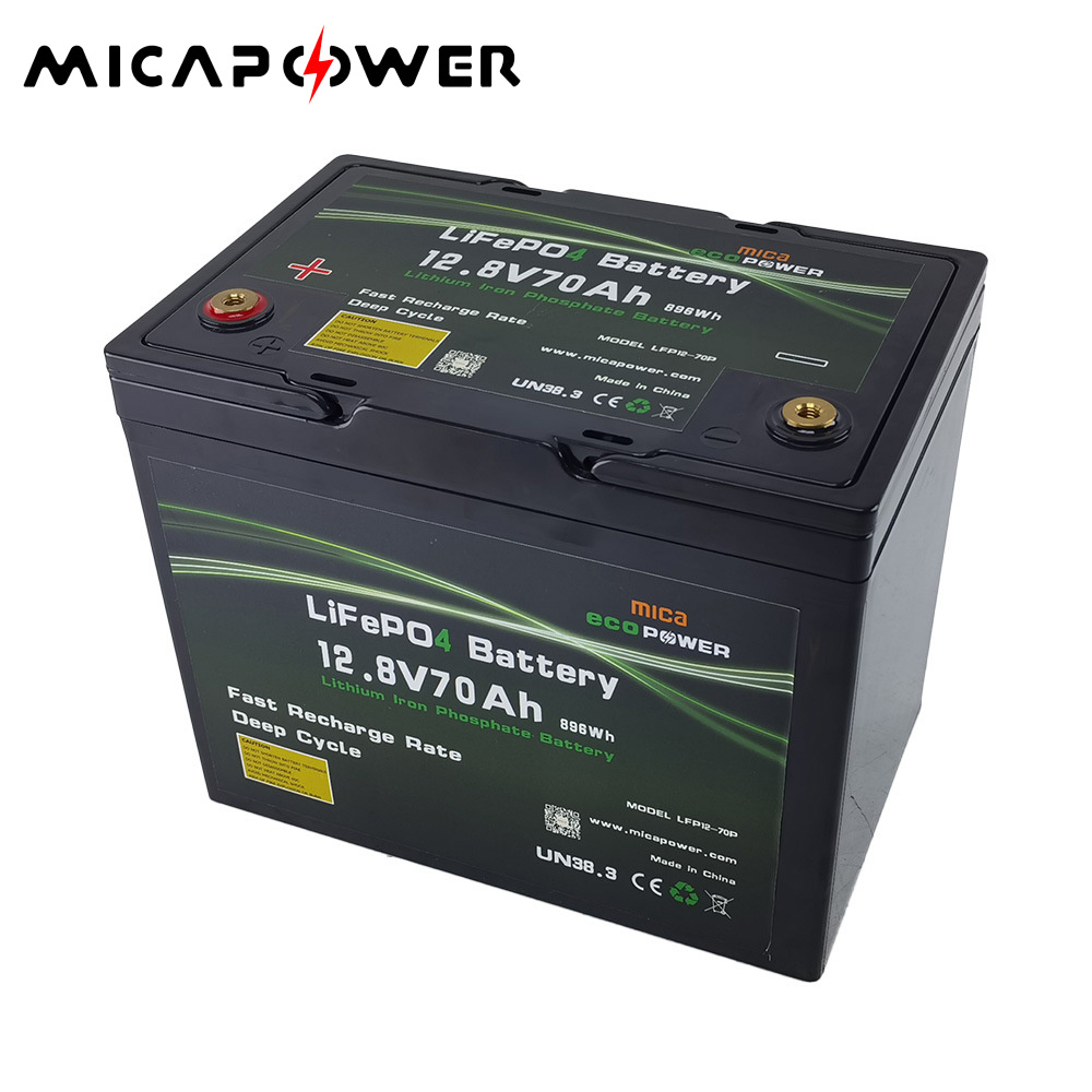12.8V 12V Series Customized 70ah Li-ion/LiFePO4 Battery Pack with BMS for Golf Cart