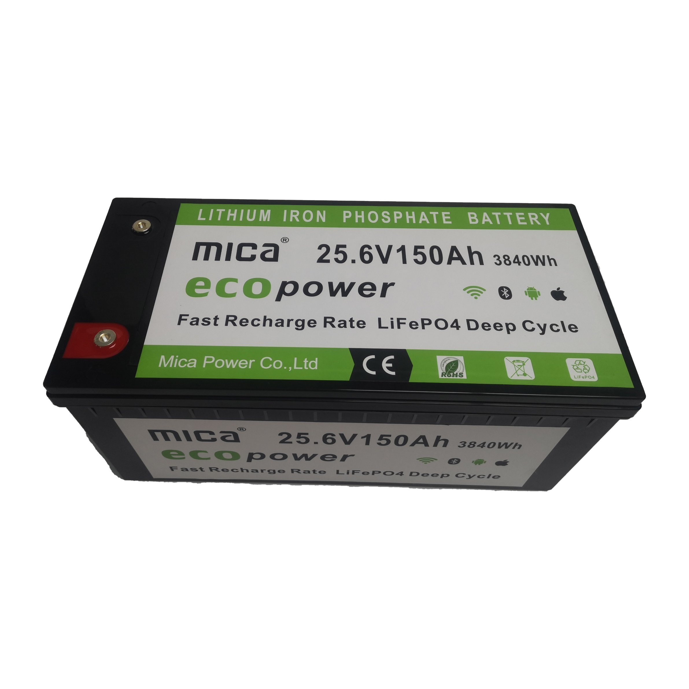 High Quality Solar LiFePO4 Battery 150ah 24V 25.6V 200ah Deep Cycle Lithium Ion Batteries for Golf Cart