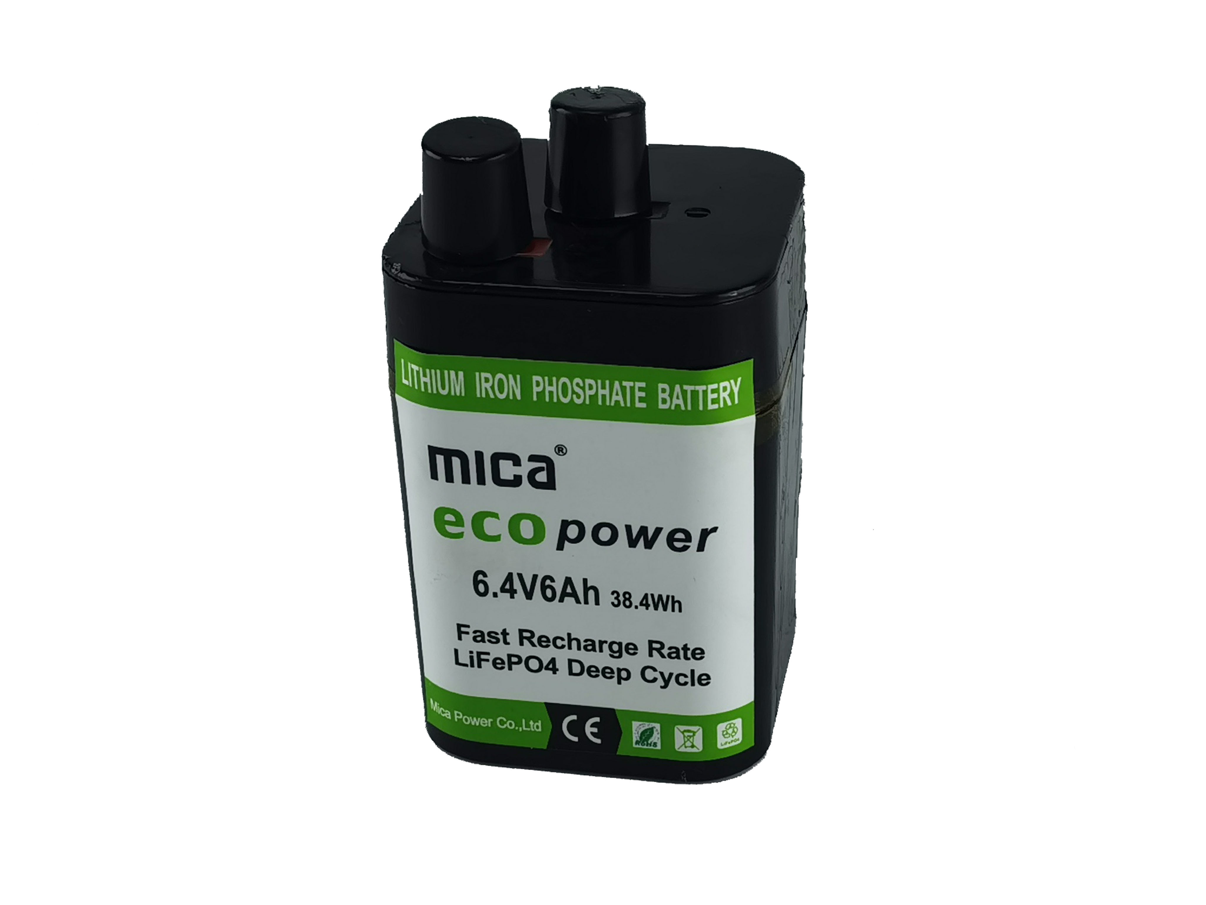 Deep Cycle 6V 6ah LiFePO4 Emergency Light Built-in Replaceable 4r25 Lithium Battery for Camping