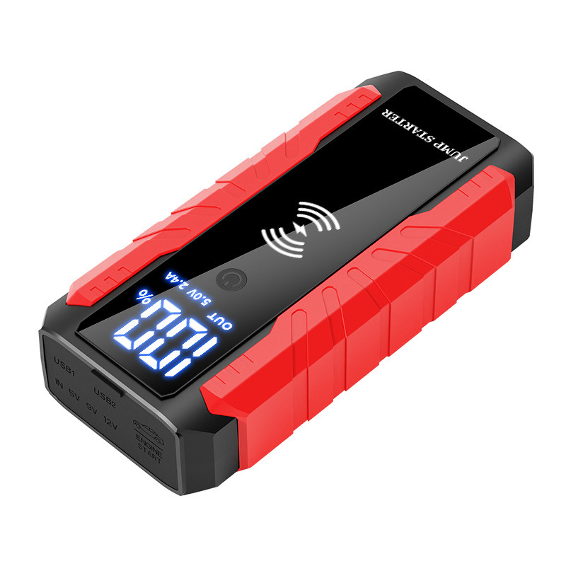 Mica 12V 1200A Gasoline Vehicle Booster Portable Wireless Charging Power Bank Flashlight Multifunction Jump Starters