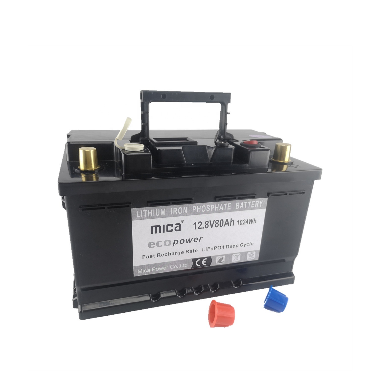 High Performance 12V 80ah 1kwh Deep Cycle Rechargeable Lithium-Ion Battery Motorcycle Battery for RV