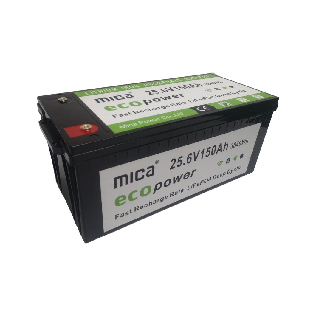 High Quality Solar LiFePO4 Battery 150ah 24V 25.6V 200ah Deep Cycle Lithium Ion Batteries for Golf Cart
