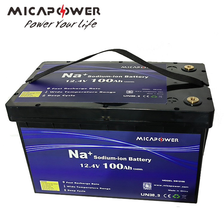 Mica Power 12.4V Sodium Ion Battery 12V 12 Volt 100ah Na Ion Battery for Car Motorcycle Marine Starting