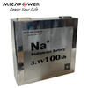 Mica Grade a Solar Na Ion Battery 3.1V 100ah Prismatic Sodium Ion Battery for Energy Storage